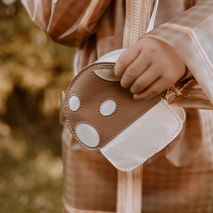 Сумка Mrs. Ertha "Mushroom", ванильная с коричневым